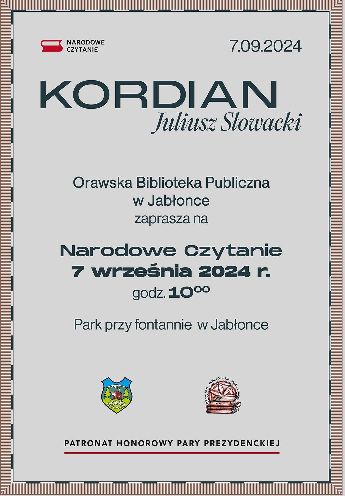 Narodowe Czytanie 2024